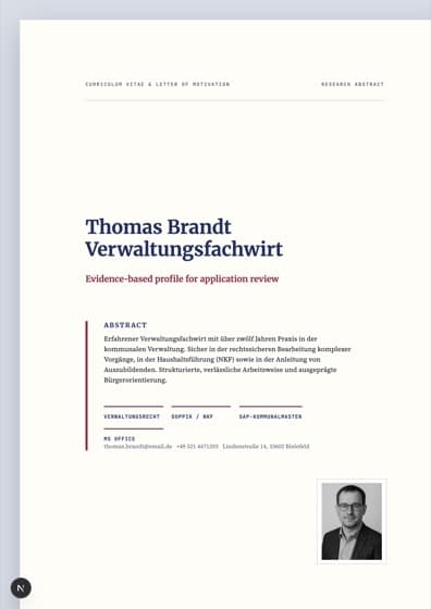 Academic Research Deckblatt