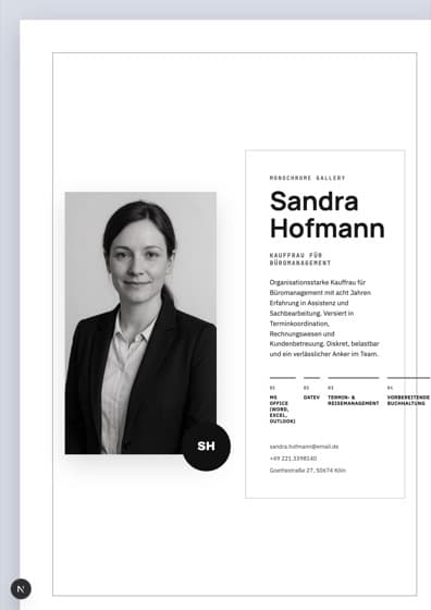 Monochrome Gallery Deckblatt