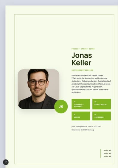 Product Sprint Deckblatt