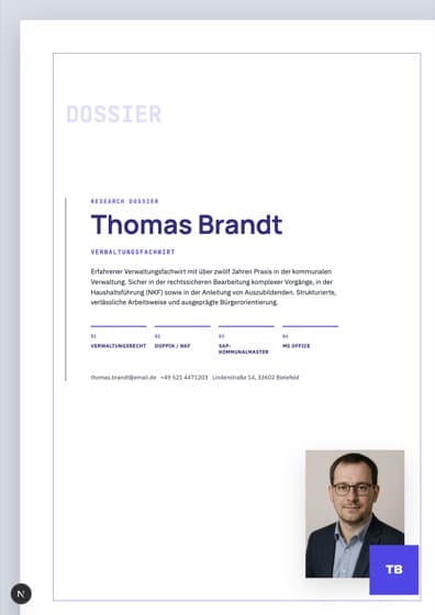 Research Dossier Deckblatt