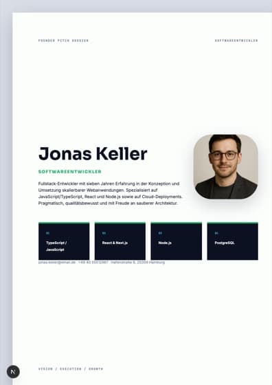 Startup Founder Deckblatt