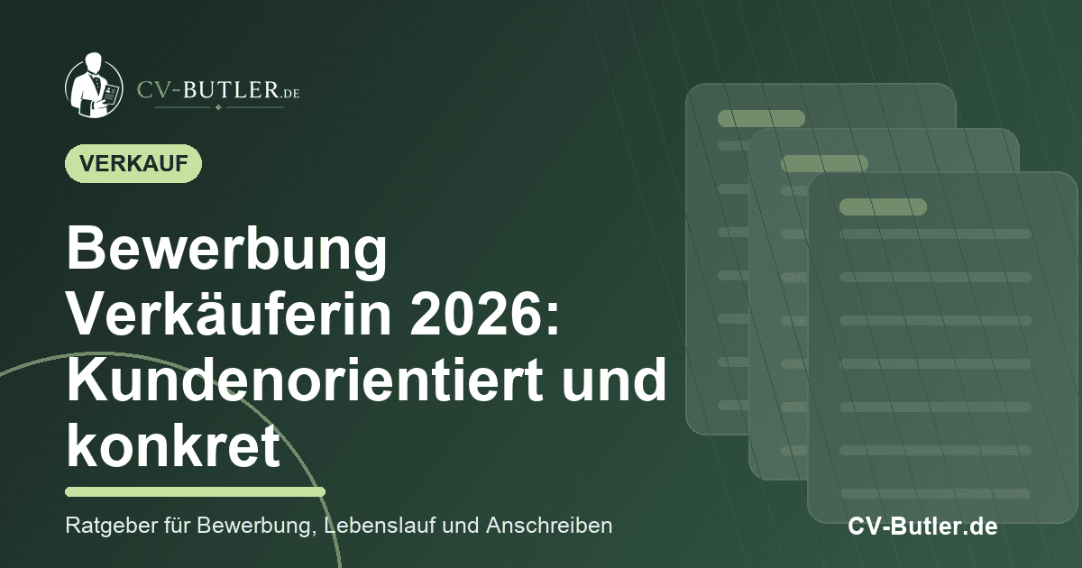 Bewerbung Verkäuferin 2026: Kundenorientiert und konkret – Beitragsbild von CV-Butler.de